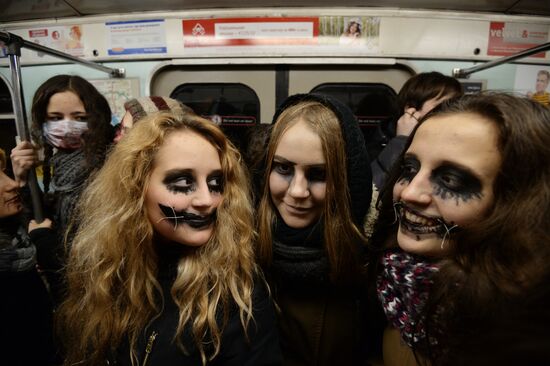 Halloween celebration in Novosibirsk