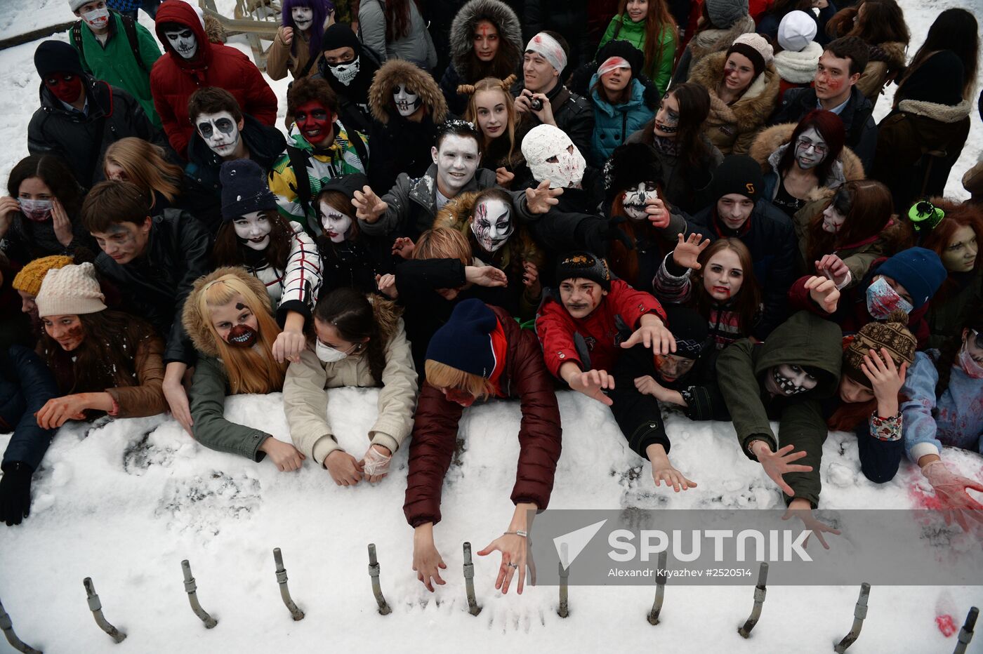 Halloween celebration in Novosibirsk