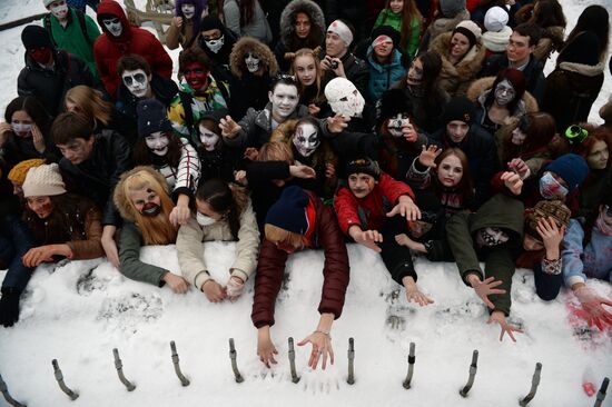 Halloween celebration in Novosibirsk