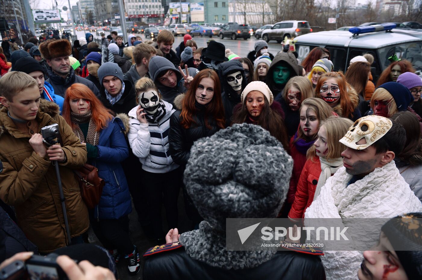 Halloween celebration in Novosibirsk