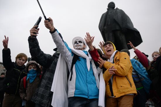Halloween celebration in Novosibirsk
