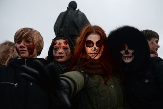 Halloween celebration in Novosibirsk