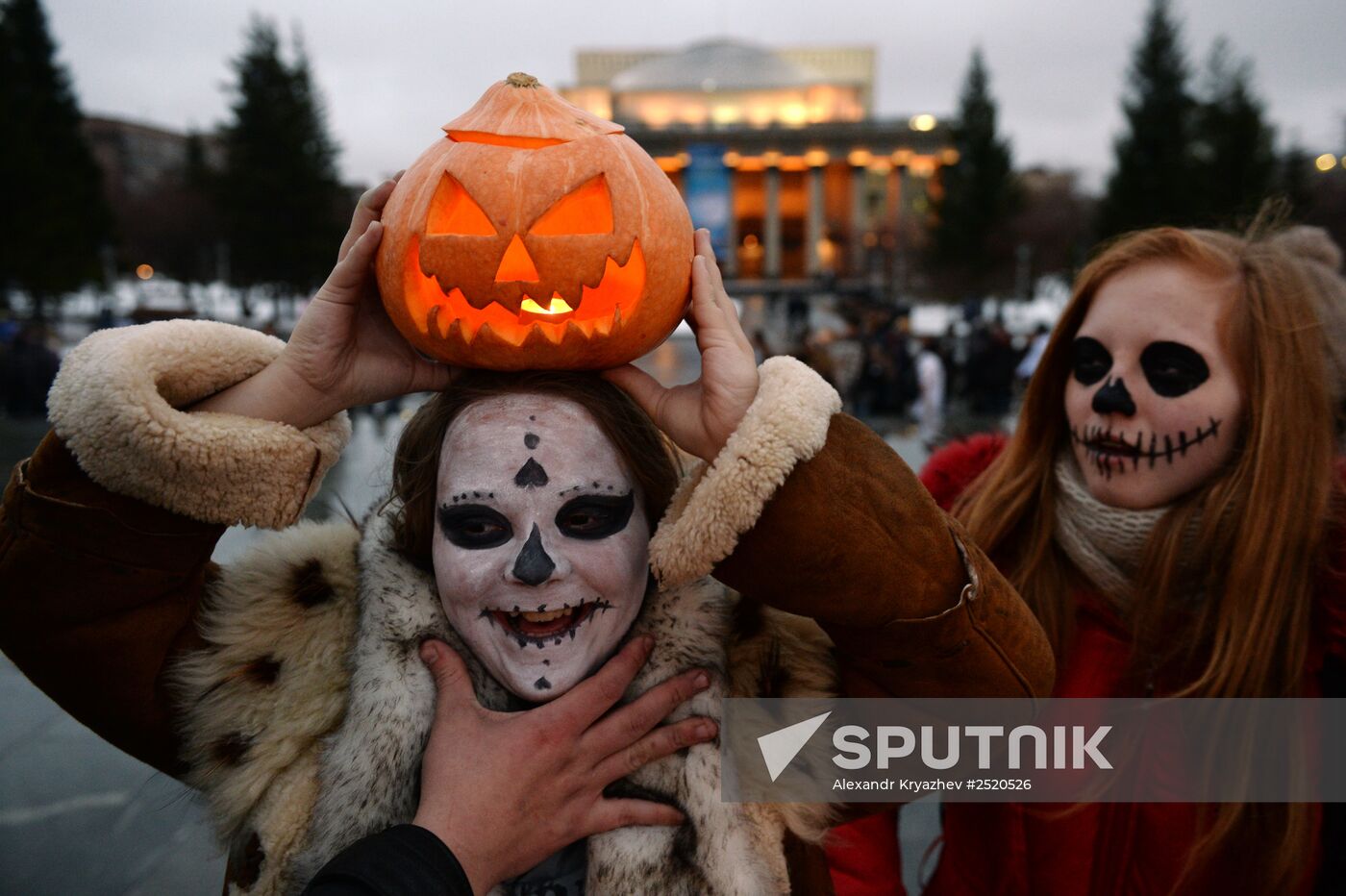 Halloween celebration in Novosibirsk