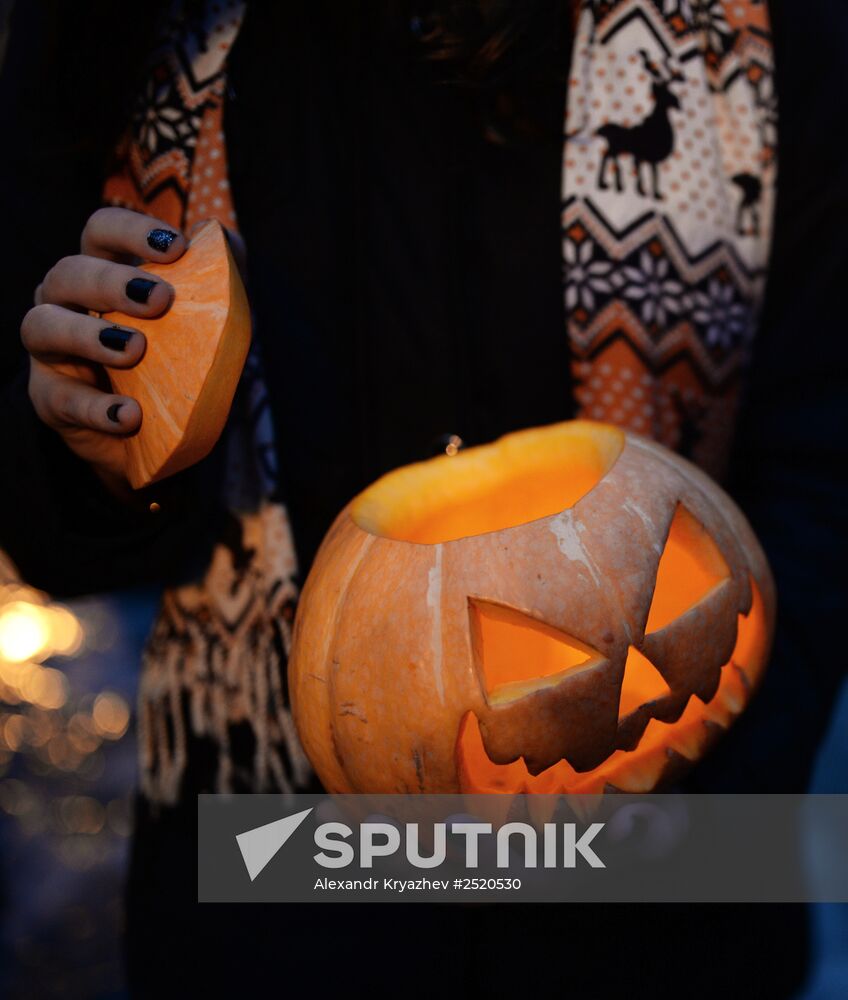 Halloween celebration in Novosibirsk