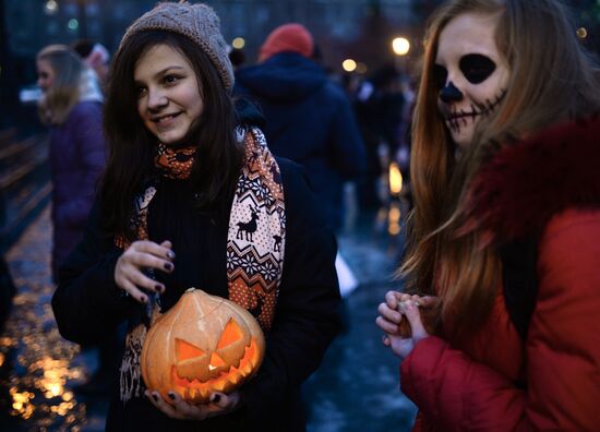 Halloween celebration in Novosibirsk