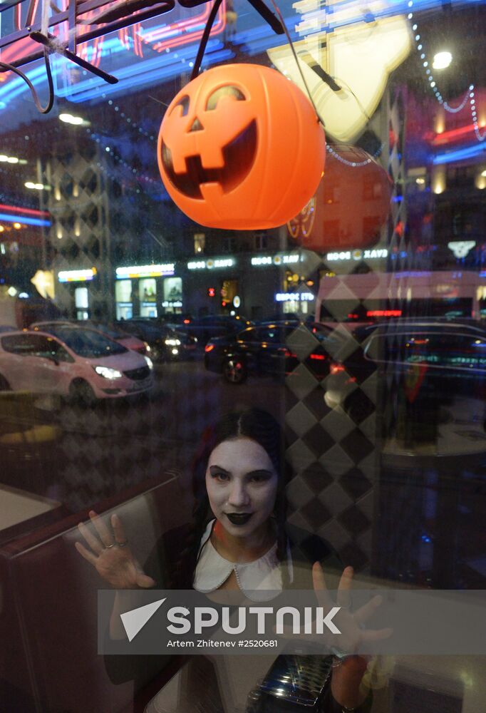 Halloween celebration in Moscow