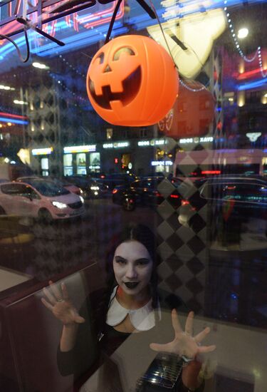 Halloween celebration in Moscow