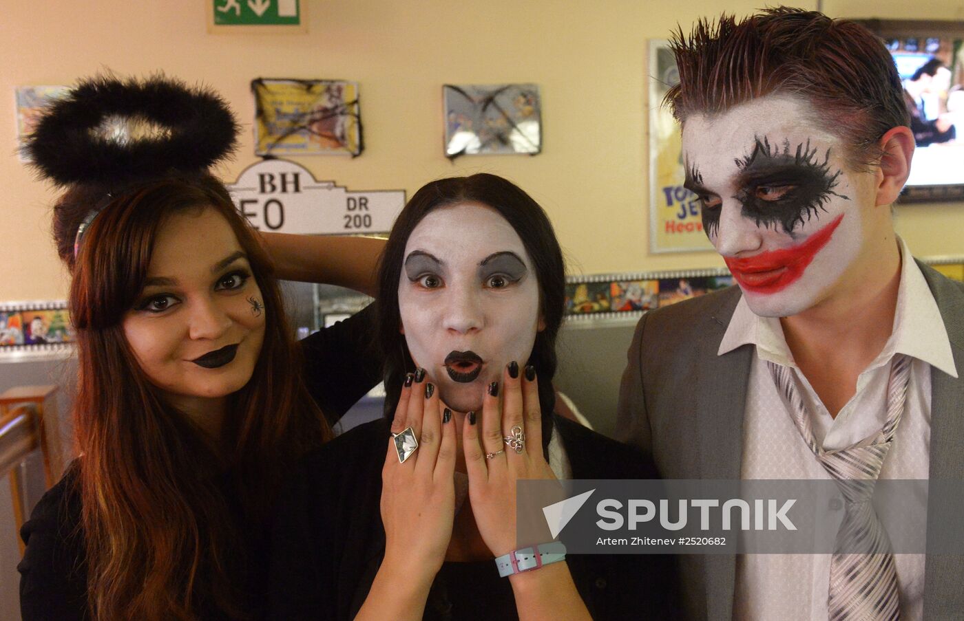 Halloween celebration in Moscow