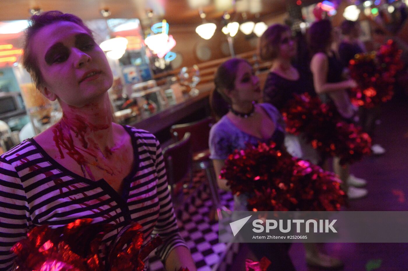 Halloween celebration in Moscow