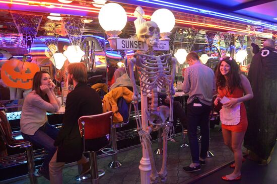 Halloween celebration in Moscow