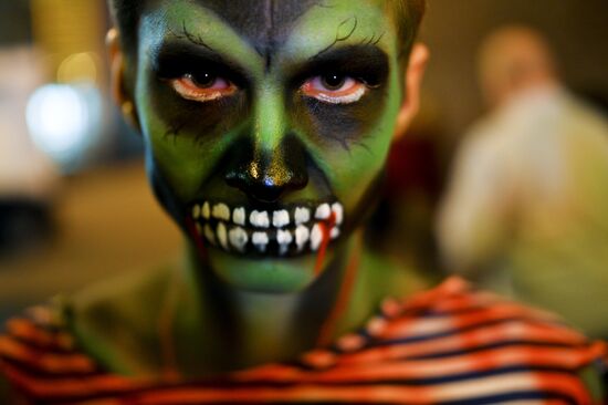 Halloween celebration in Moscow