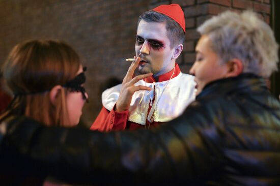 Halloween celebration in Moscow