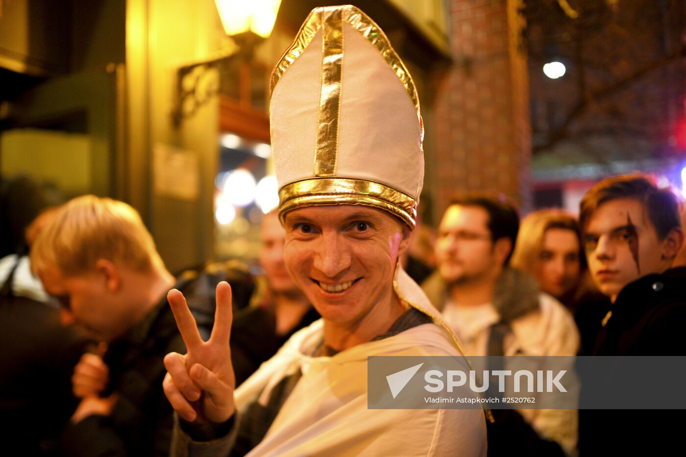 Halloween celebration in Moscow