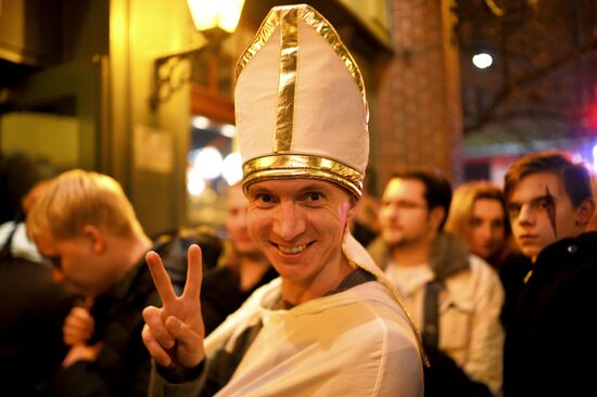 Halloween celebration in Moscow