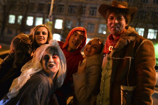 Halloween celebration in Moscow
