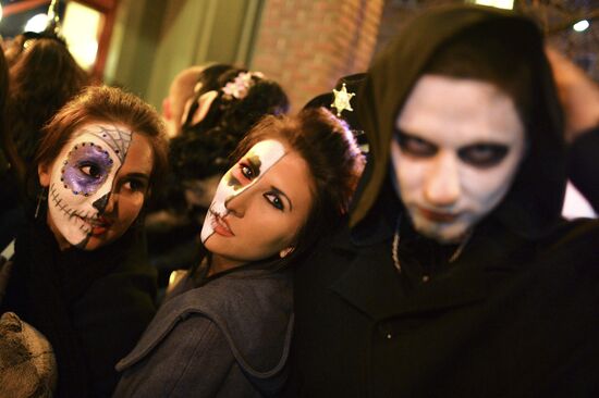 Halloween celebration in Moscow