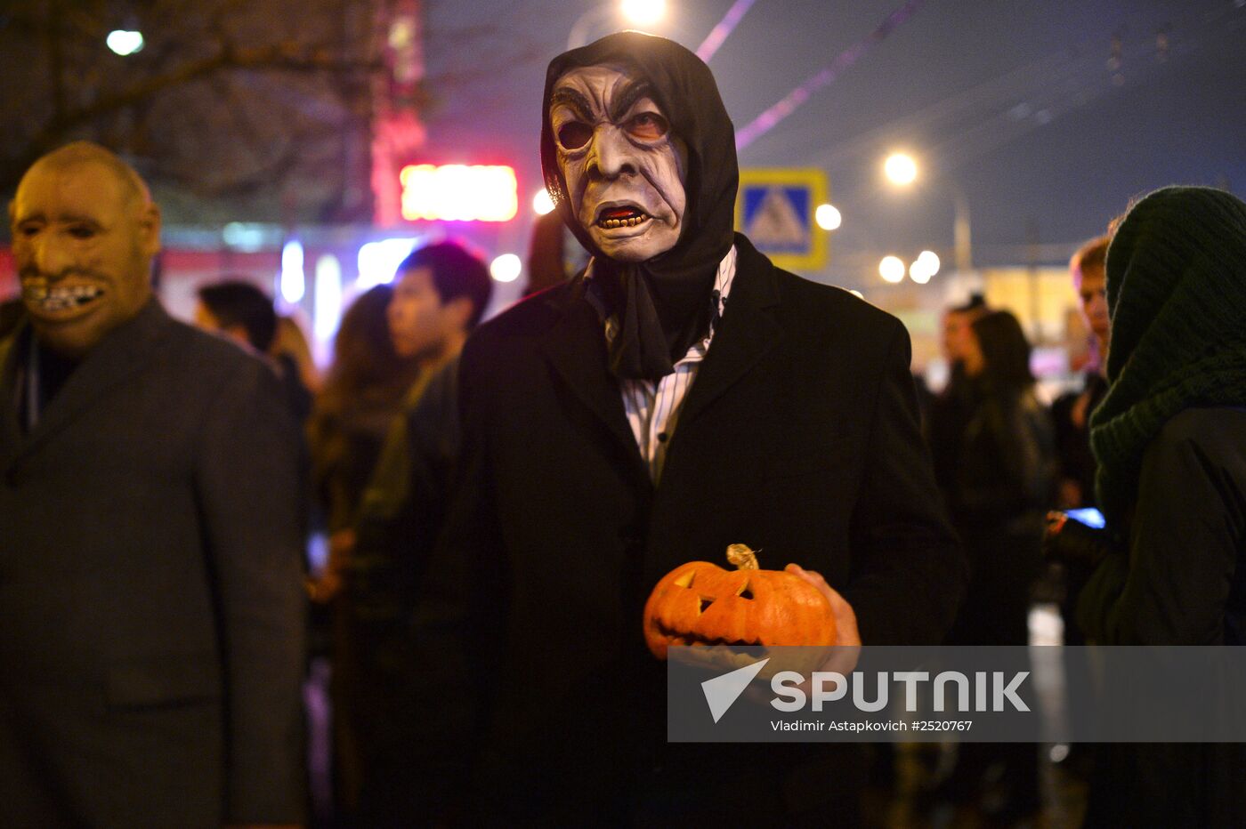 Halloween celebration in Moscow