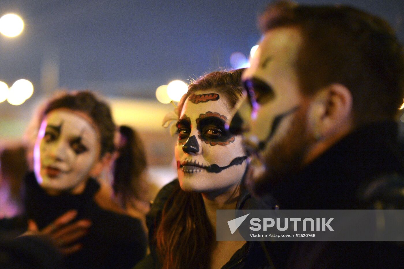 Halloween celebration in Moscow