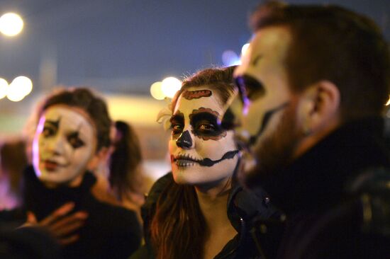 Halloween celebration in Moscow
