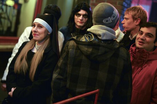 Halloween celebration in Moscow