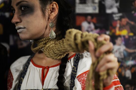 Halloween celebrated in Russian regions