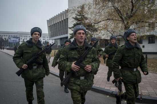 Luhansk prior to elections of head and People's Council of Luhansk Republic