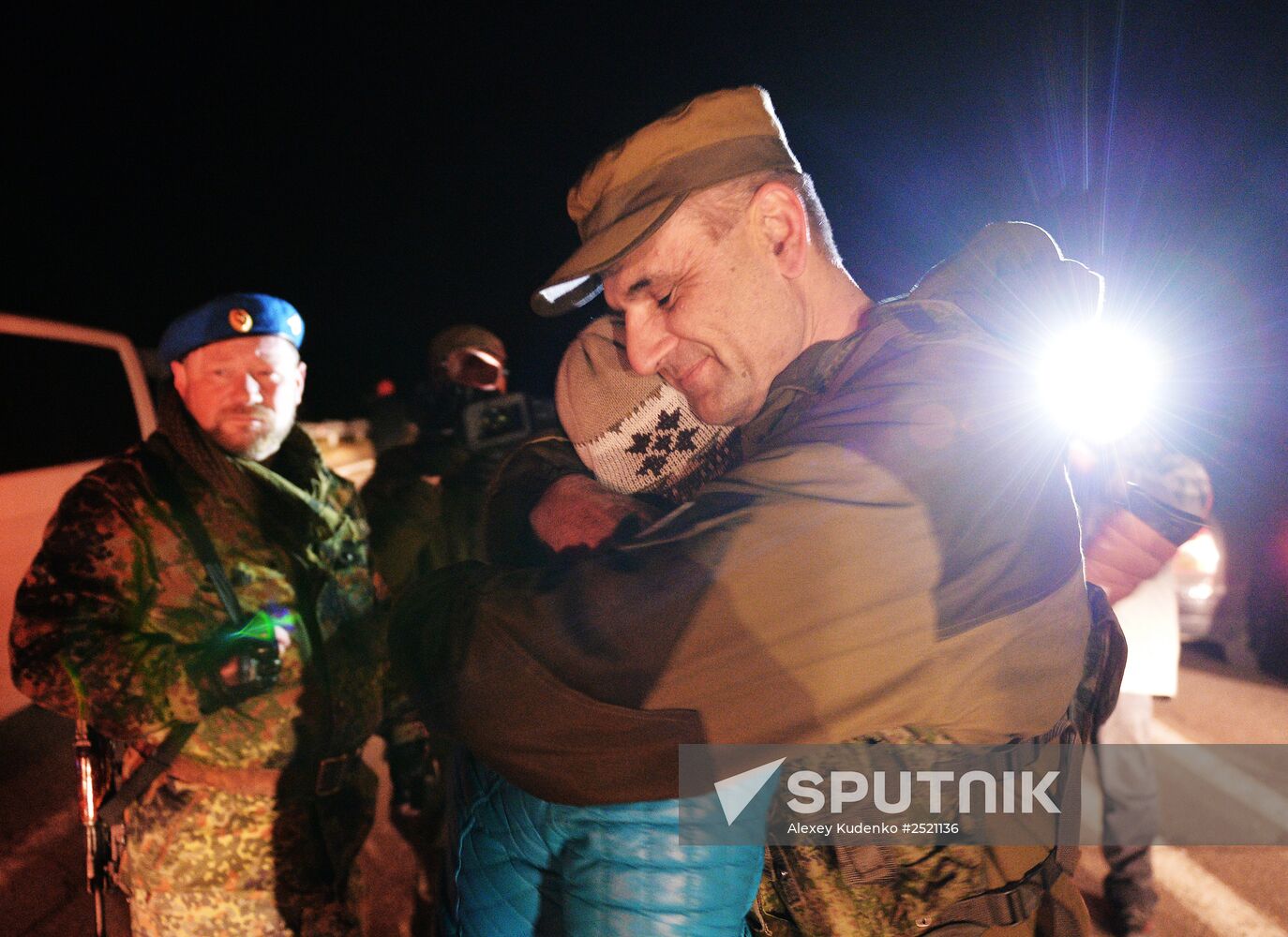 Prisoners of war exchanged in Donetsk suburb