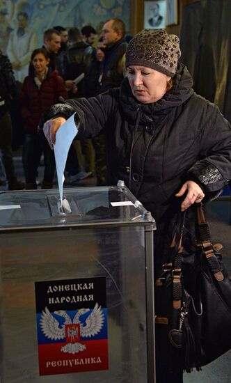 Elections for regional leader and parliament in Donetsk People's Republic