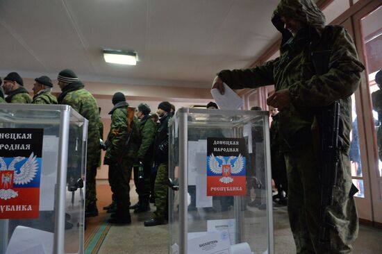 Elections for regional leader and parliament in Donetsk People's Republic