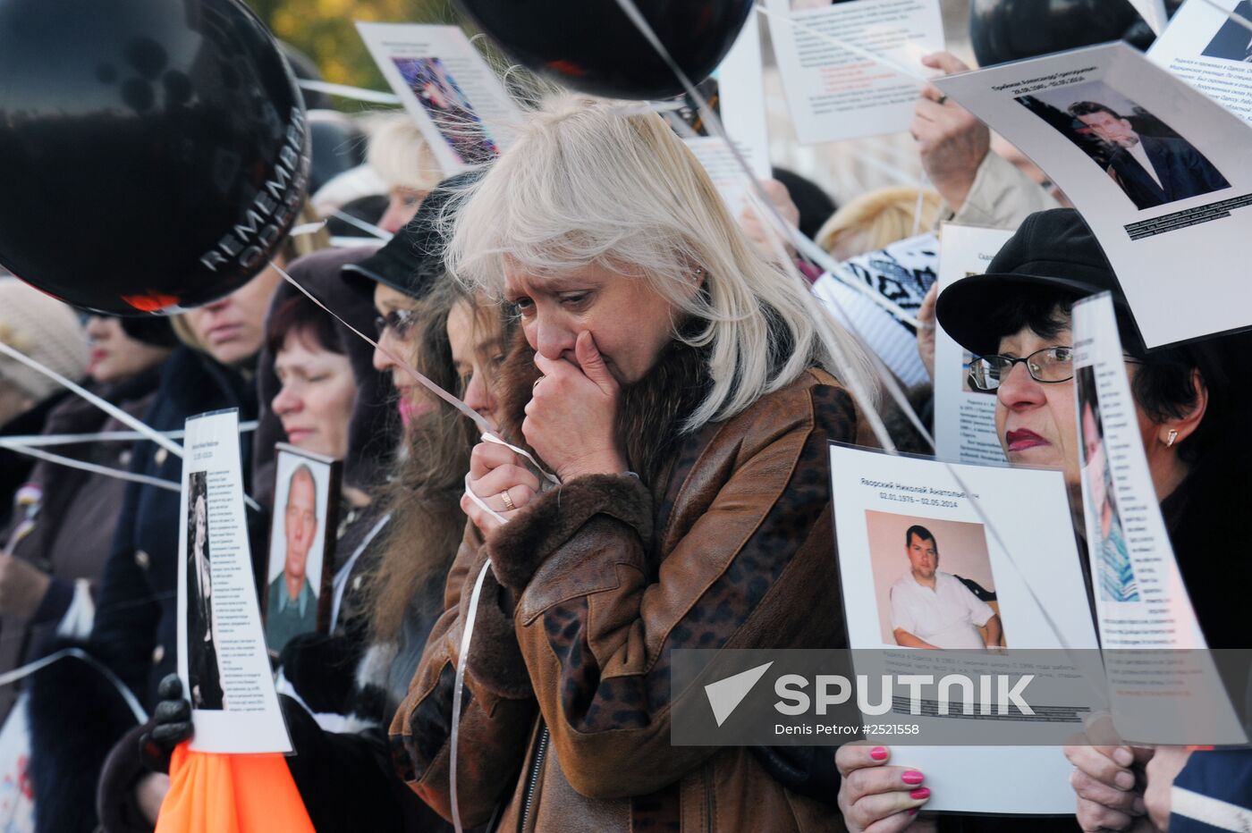Mourning activities by Odessa's Trade Union House