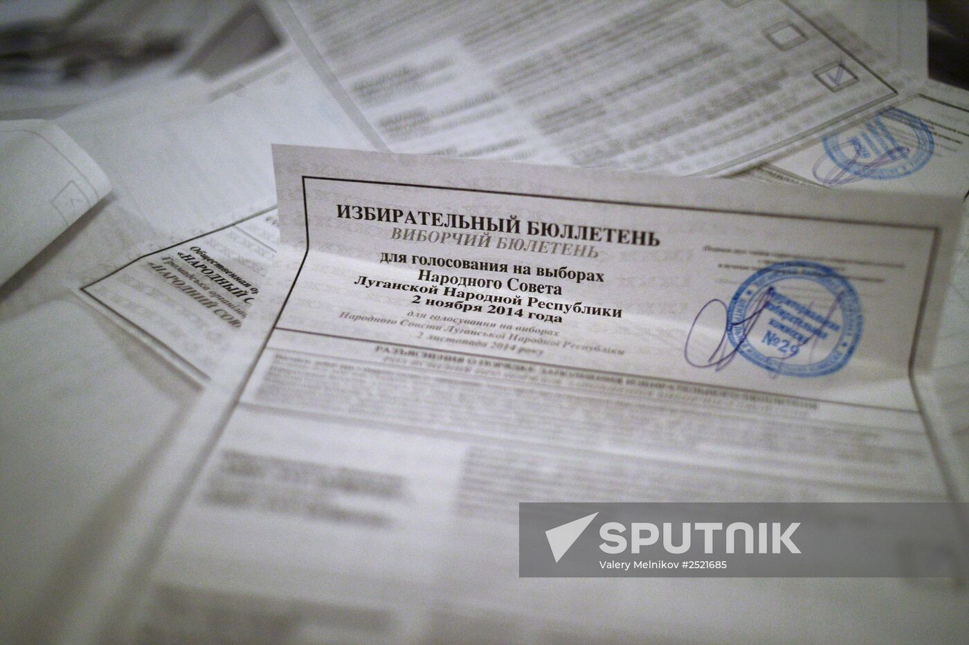 Votes counted at elections in the Luhansk People's Republic