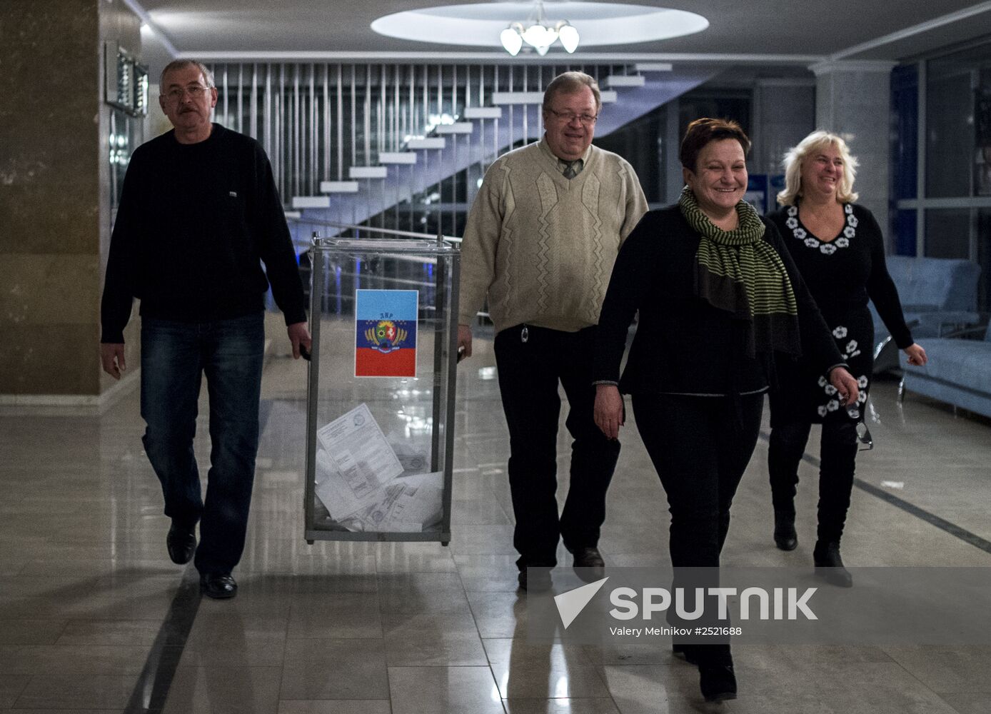 Votes counted at elections in the Luhansk People's Republic