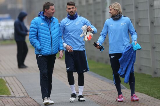 UEFA Champions League. Zenit's training session