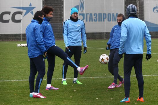 UEFA Champions League. Zenit's training session