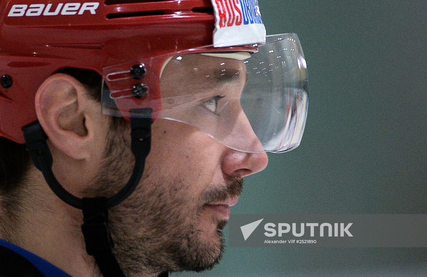 Ice hockey. Training session of the Russian national ice hockey team