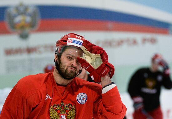 Ice hockey. Training session of the Russian national team