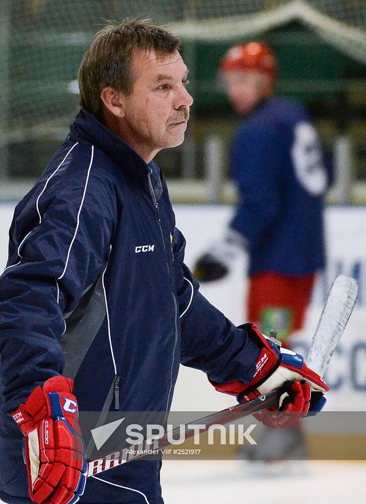 Ice hockey. Training session of the Russian national team