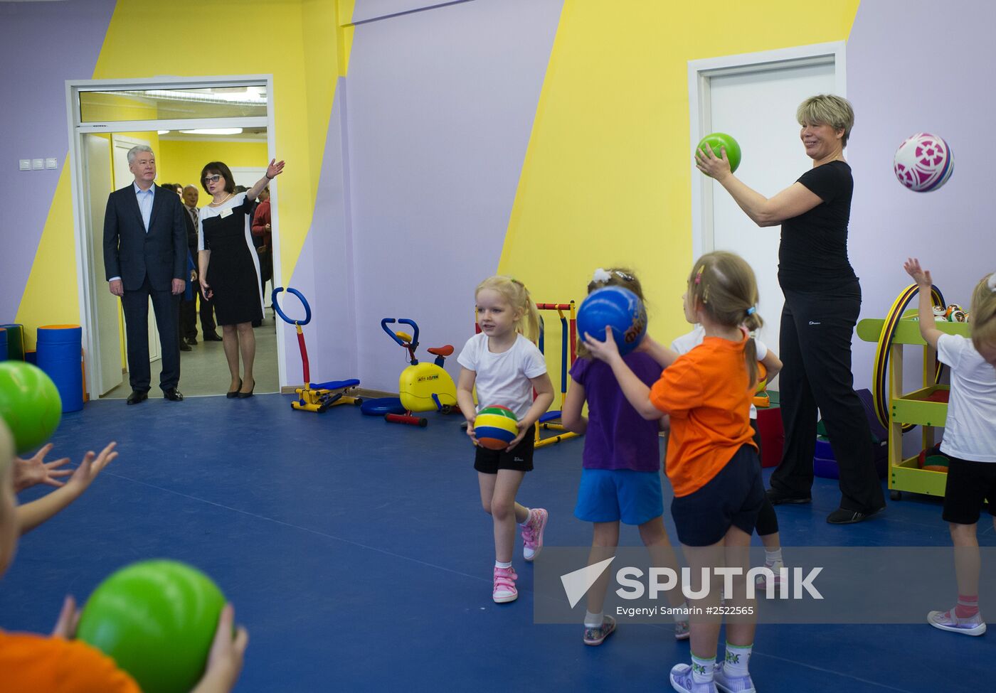 Sergei Sobyanin opens new kindergarten at Kashirskoye Highway