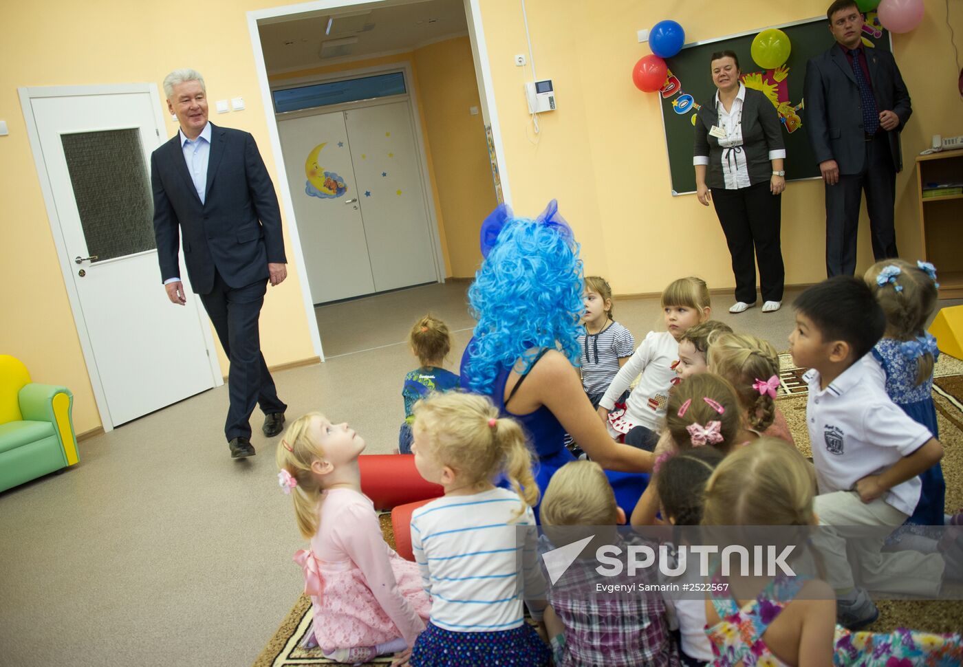Sergei Sobyanin opens new kindergarten at Kashirskoye Highway