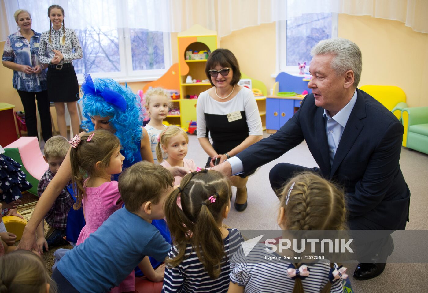 Sergei Sobyanin opens new kindergarten at Kashirskoye Highway