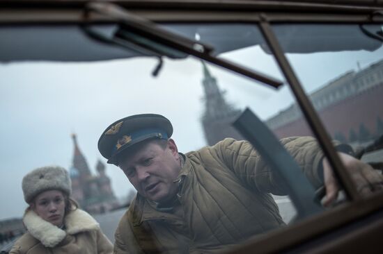 Rehearsing a march devoted to legendary 1941 parade