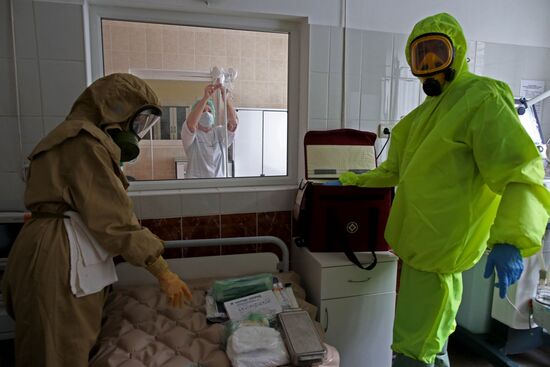 Ebola case response training
