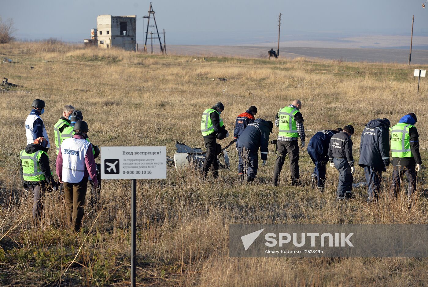 OSCE experts examine Malaysian aircraft crash site