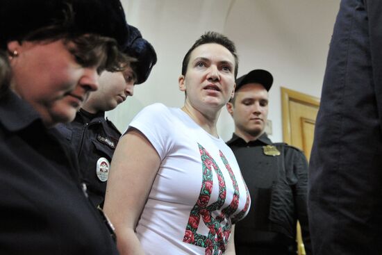 Court hears UKrainian pilot Nadezhda Savchenko's appeal