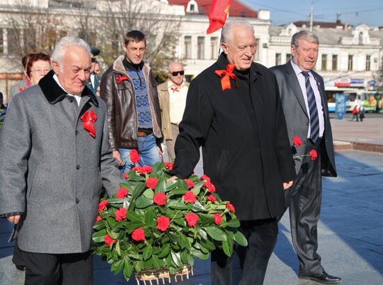 1917 revolution anniversary demonstrations across Russia