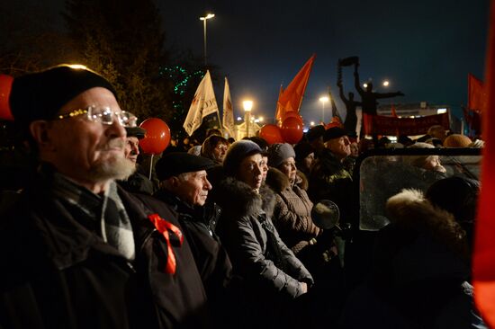 1917 revolution anniversary demonstrations across Russia
