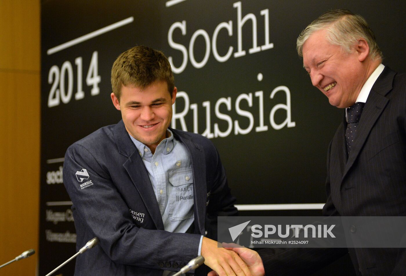 Chess. World Championship. Magnus Carlsen vs. Vishy Anand. Opening ceremony