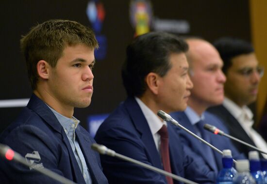 Chess. World Championship. Magnus Carlsen vs. Vishy Anand. Opening ceremony