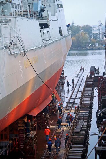 Launch of guard ship 'Admiral Essen' in Kaliningrad