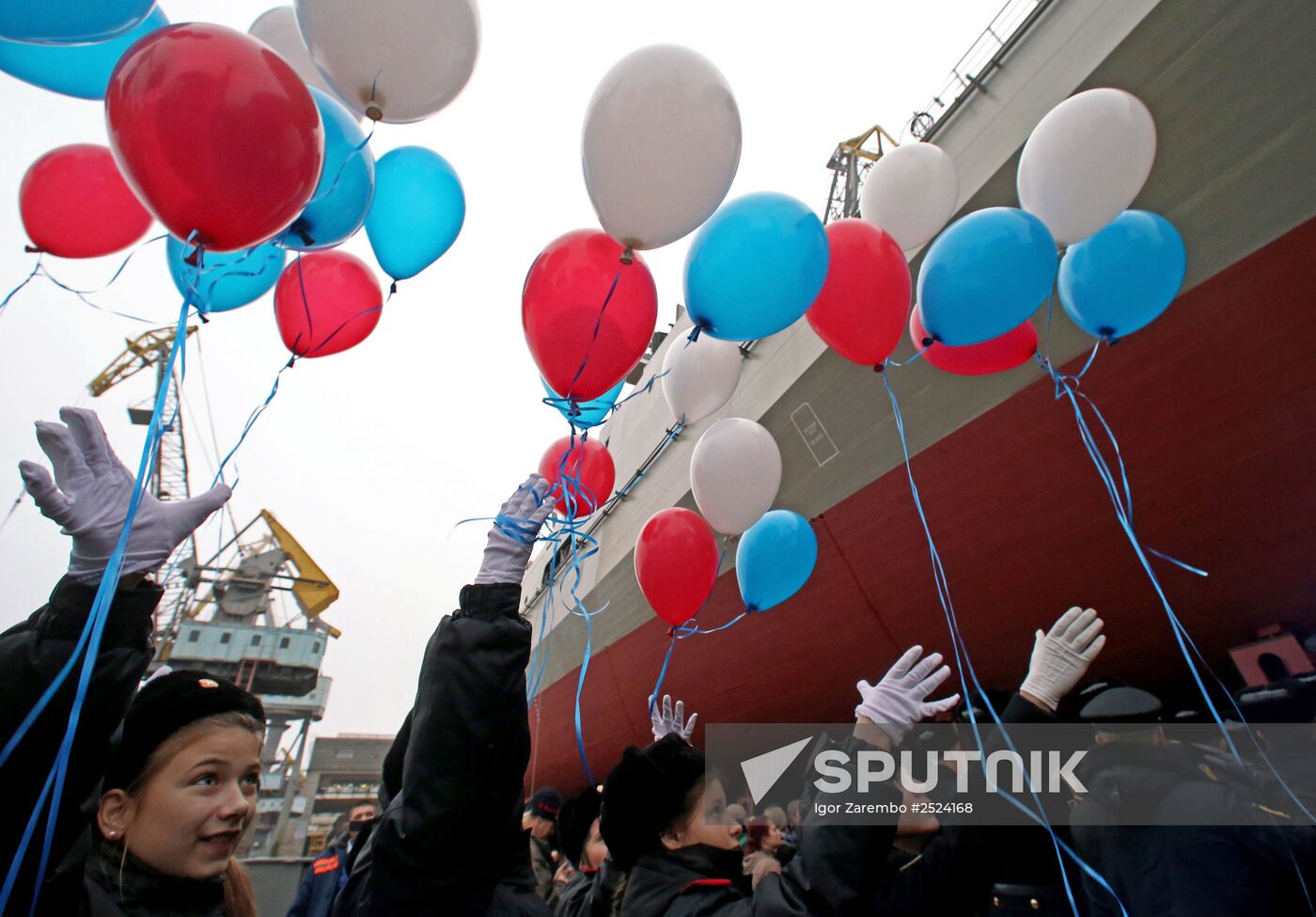 Launch of guard ship 'Admiral Essen' in Kaliningrad